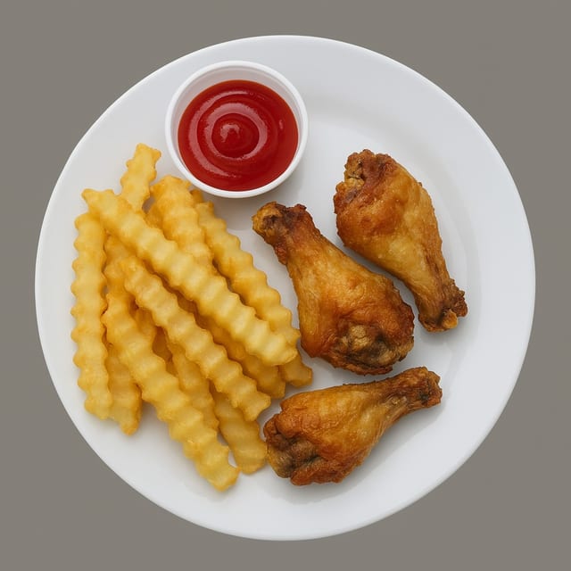 K4. Kids Chicken Wings.