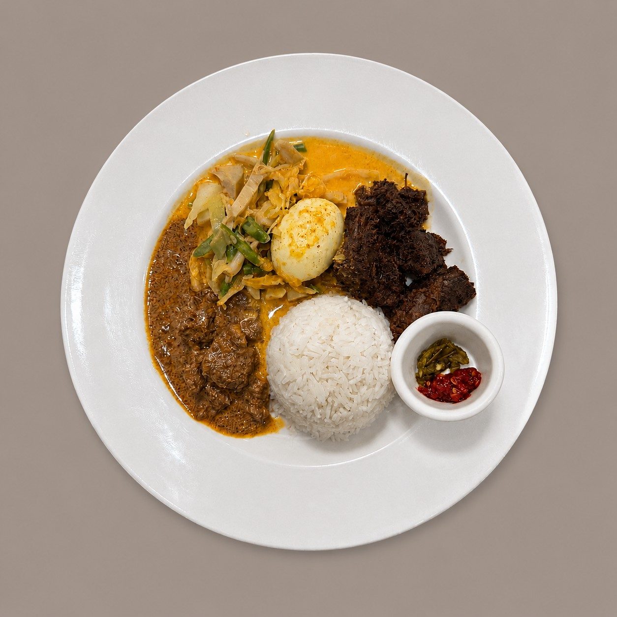 D1C - Nasi Padang : Two Beef Dishes.